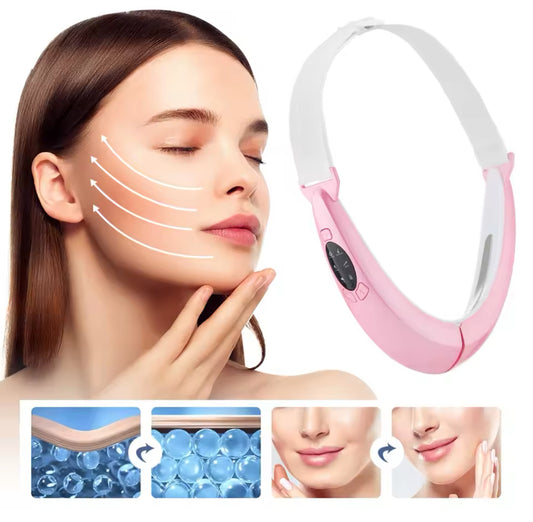 Face vibrating massage device